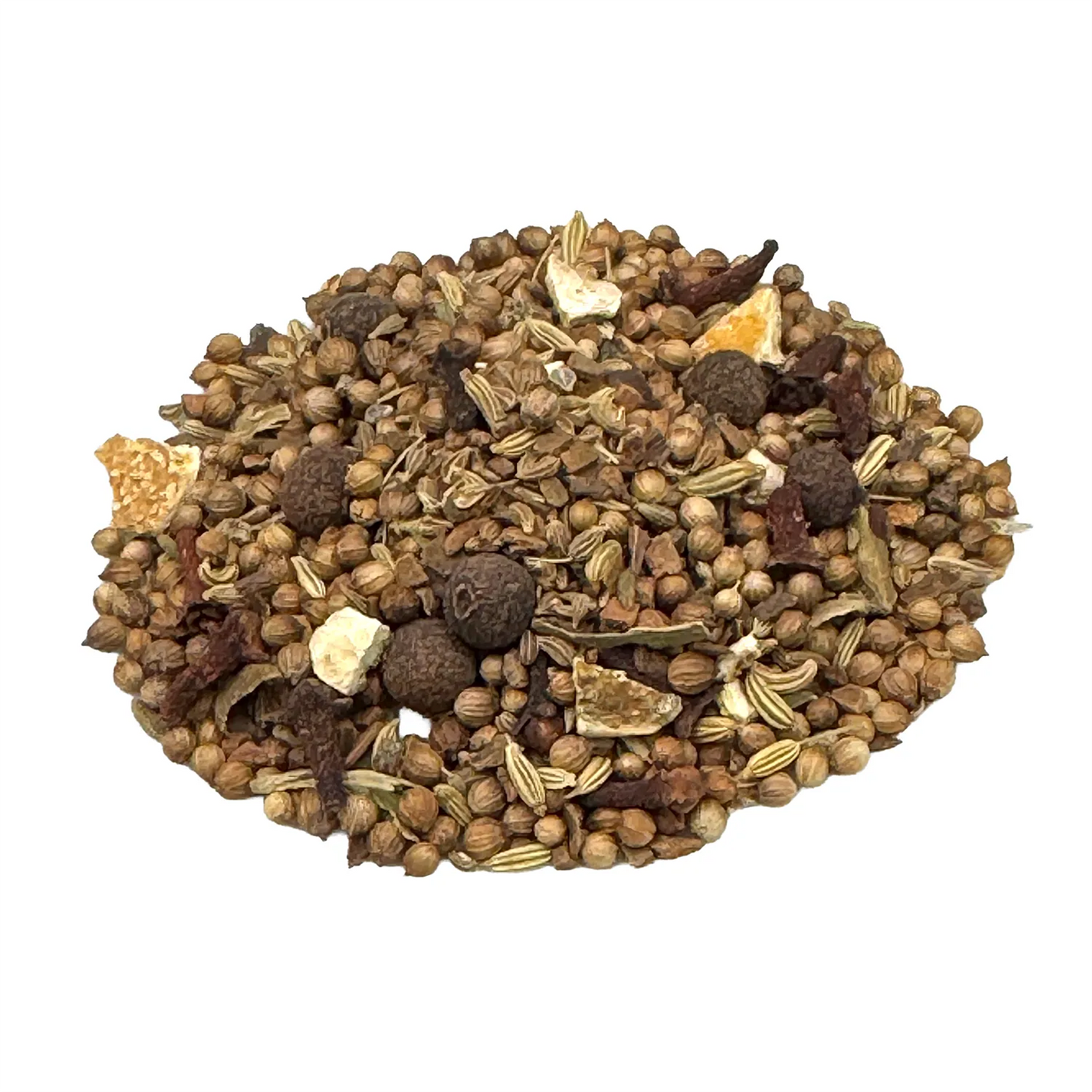 Braune Verpackung mit Aufschrift „Glühwein & Punsch Bio Gewürzmischung“