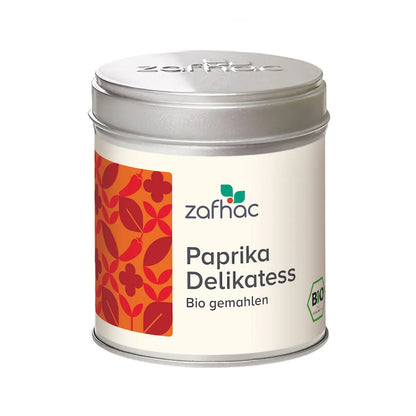 Aufschrift „Paprika Delikatess Bio gemahlen“